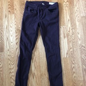 EUC Rag & Bone Maroon Skinny Jeans 26
